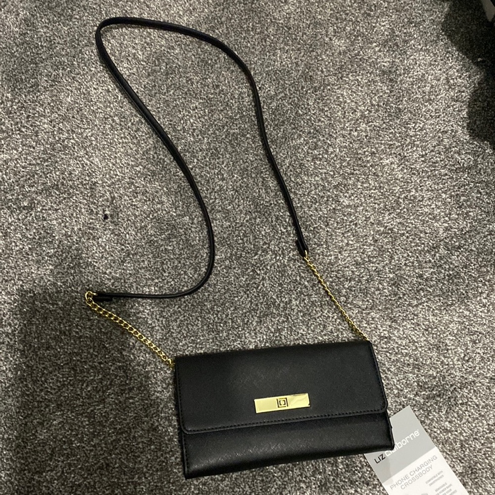 New w/ tag, Liz Claiborne phone charging crossbody bag